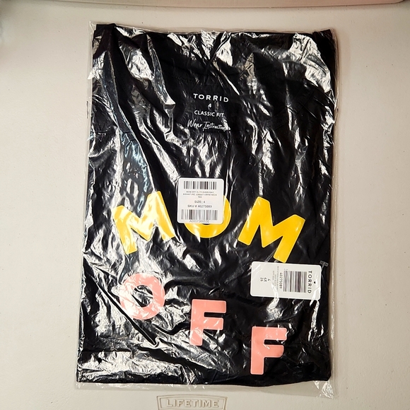 ❤️NWT VINTAGE TORRID TEE MOM OFF DUTY COTTON CREW NECK GRAPHIC TOP - PLUS SIZE - Picture 7 of 9